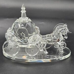 Shannon Crystal by Godinger, Wedding Coach Crystal Sculpture